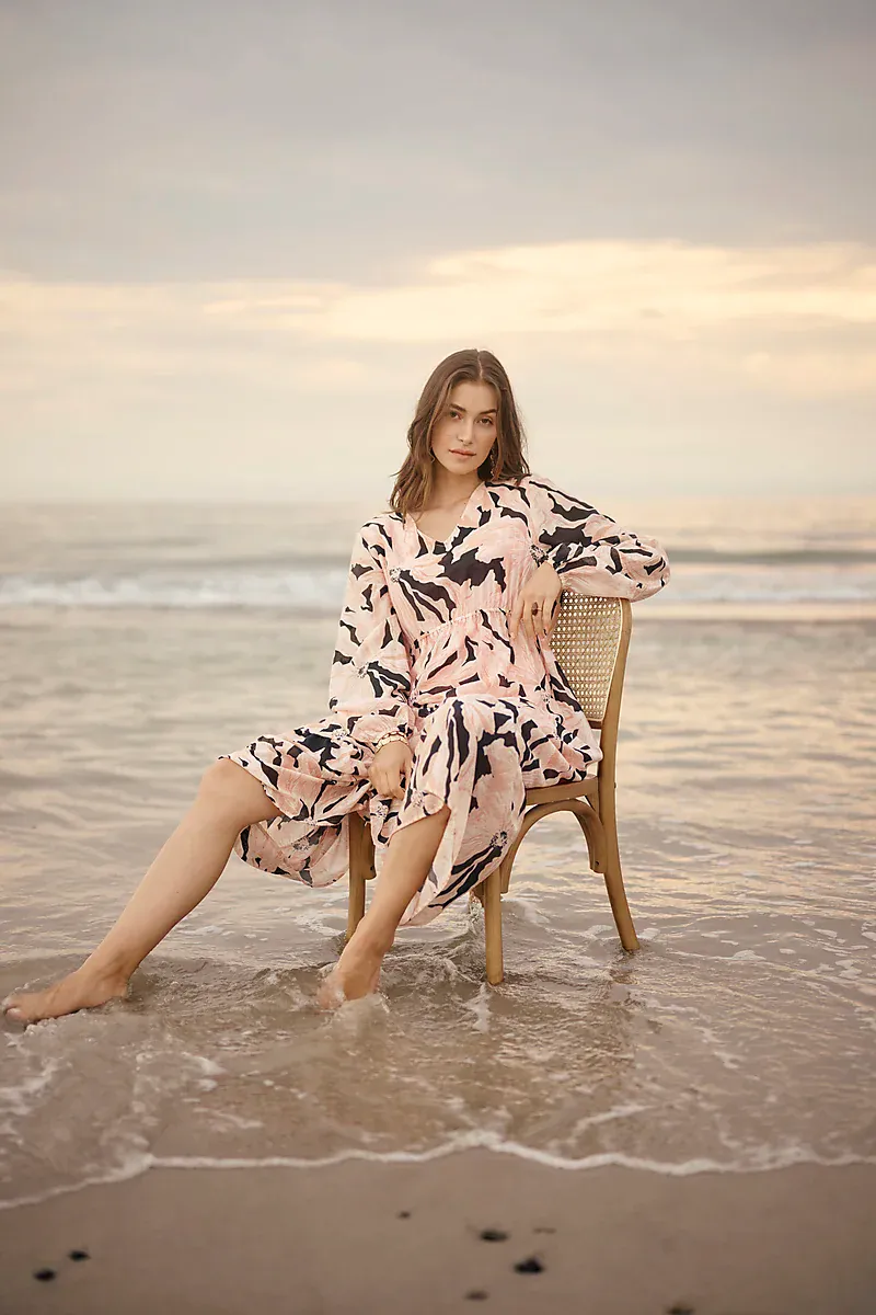 CREAM - Reese Langkjole Rose Dust Flower