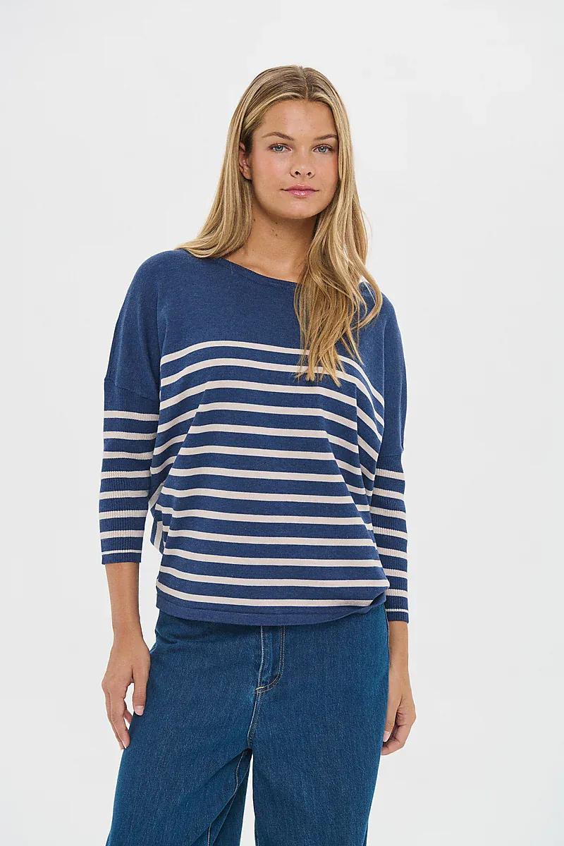 SAINT TROPEZ - Mila Genser Pageant Gray Morn Stripe