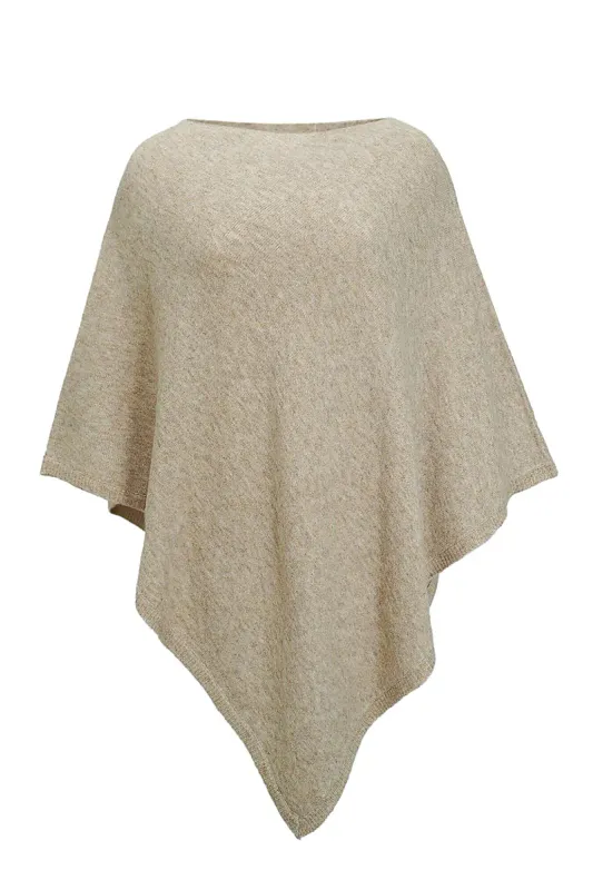 VANNUCCI - Ladie's Poncho Camel