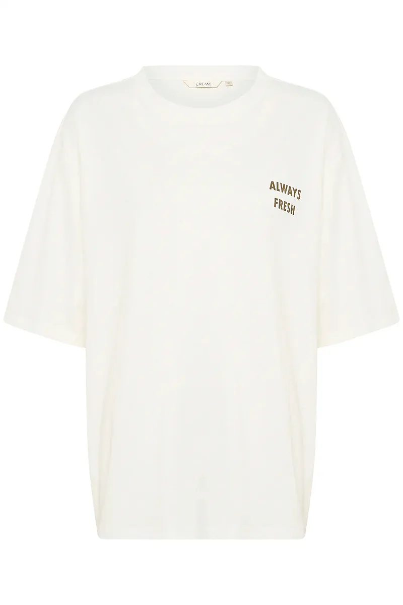 CREAM - Sirin OZ T-Shirt Green Moss Apple