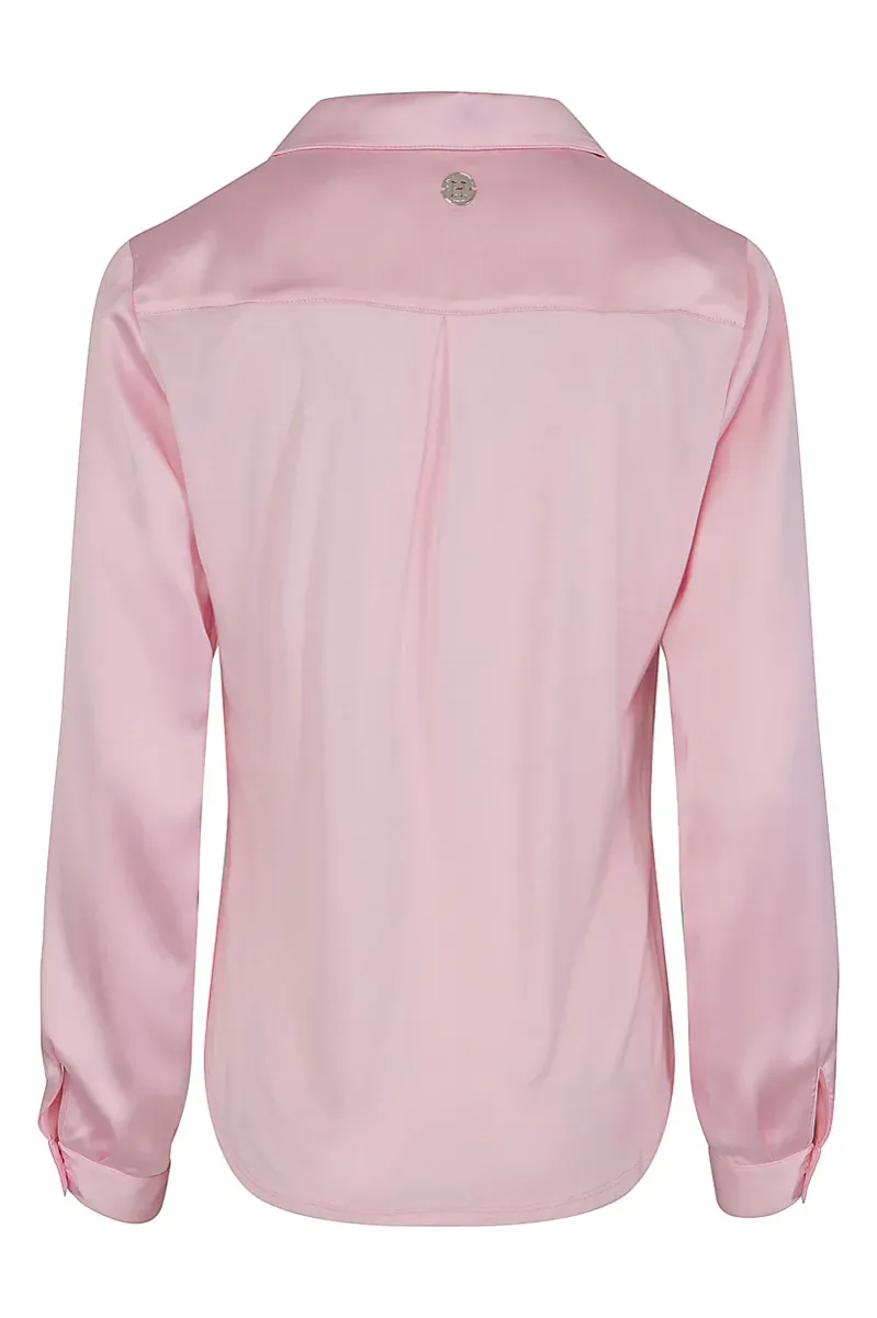HAUST - V-neck Classic Blouse Pink