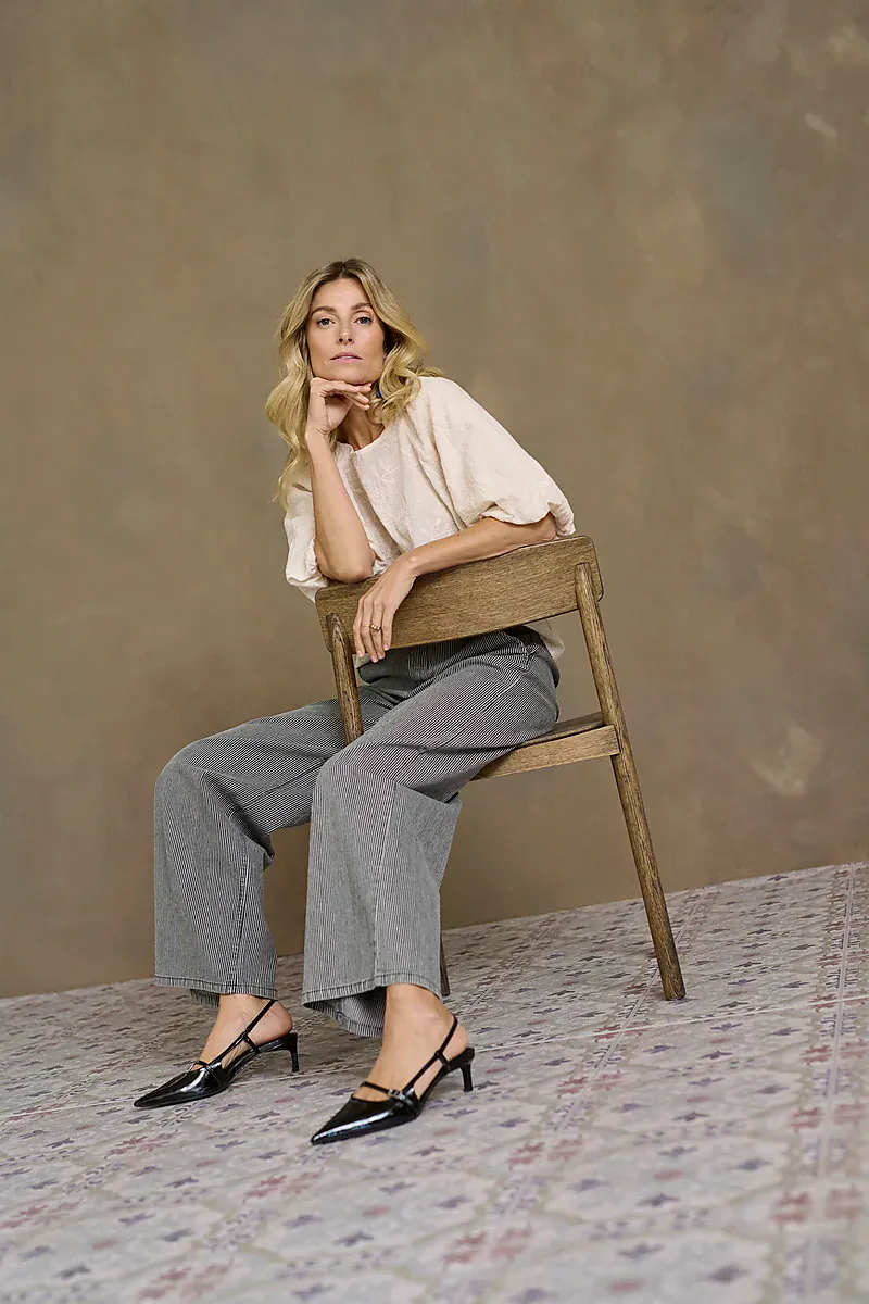 CREAM - Luna Bluse Ancient Scroll