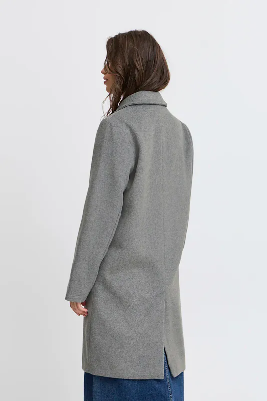 B YOUNG - Kåpe Chanelo Mid Grey Melange