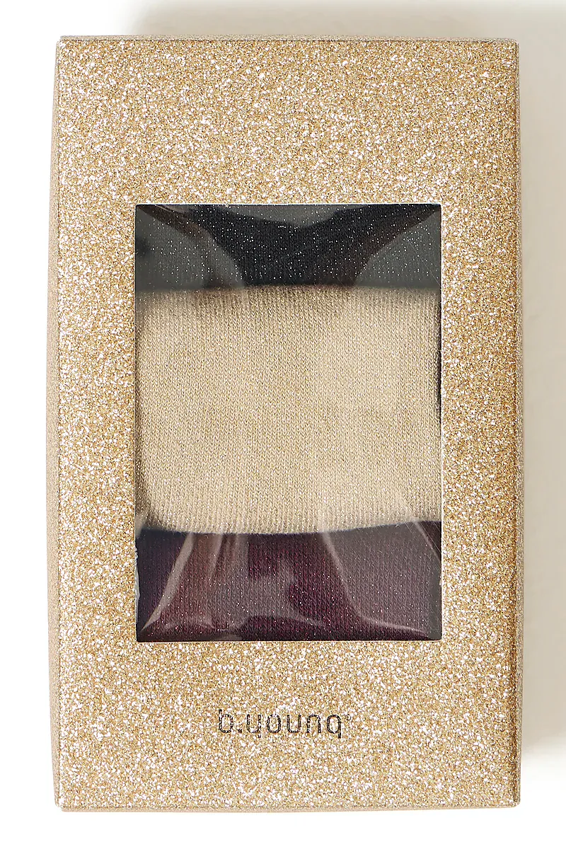 B.YOUNG - Vilaine Sock Box Red Gold Black