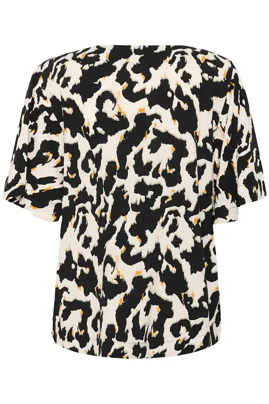 SAINT TROPEZ - Marca Bluse Orchid Painted Leopard