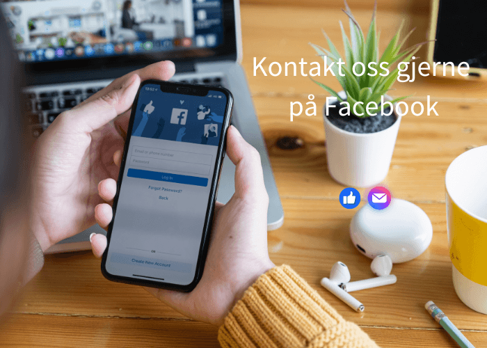 Lenke til vår side på Facebook