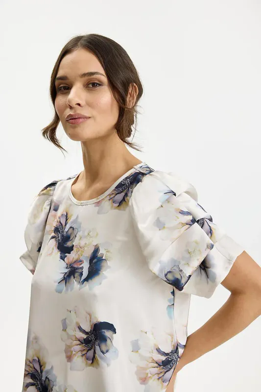 IN FRONT - Estella Blouse Champagne