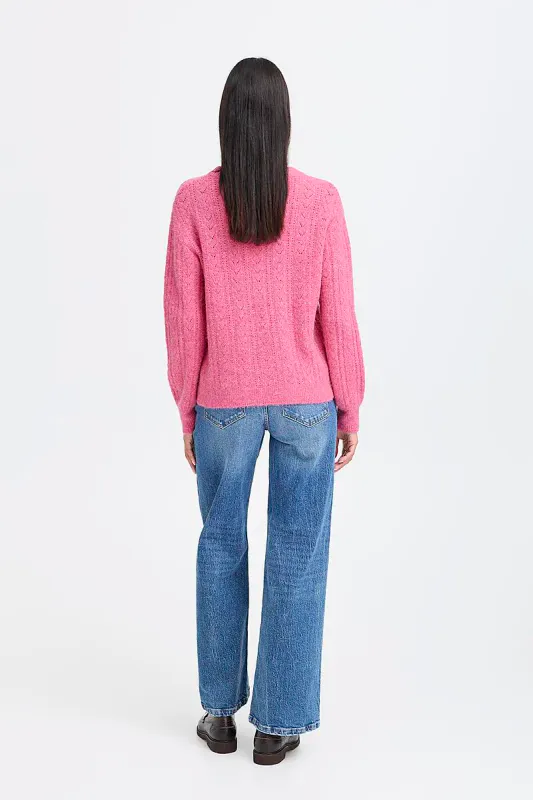 B.YOUNG - Nimma O-Neck Jumper Phlox Pink